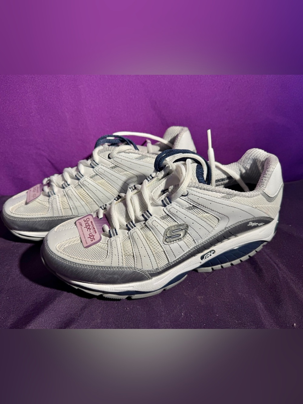 Sketchers Shape Ups SFT Walking Exercise Shoes 12340 White Womens 11Shapeups